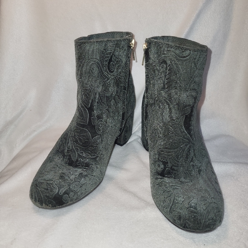 Zigi Soho Green Velvet Embroidered Nydia Boot  - Picture 2 of 6